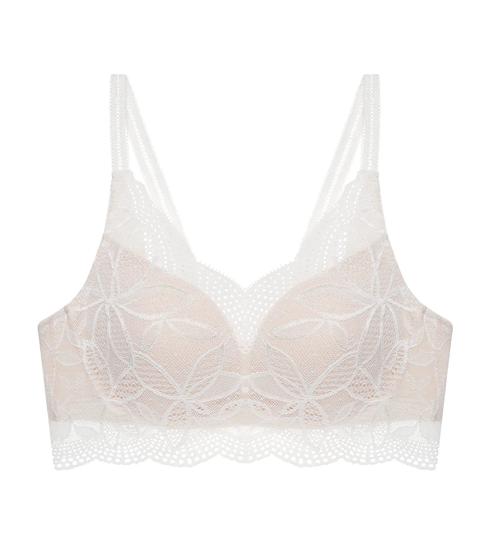 Triumph Aqua Jade Non-Wired Push Up Deep V Bra - Silk white - Non-wired Bra