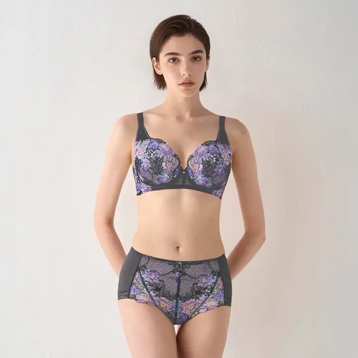 レッドレーベル バイ トリンプ0126 フルカップブラジャー, グレー, model image number 1