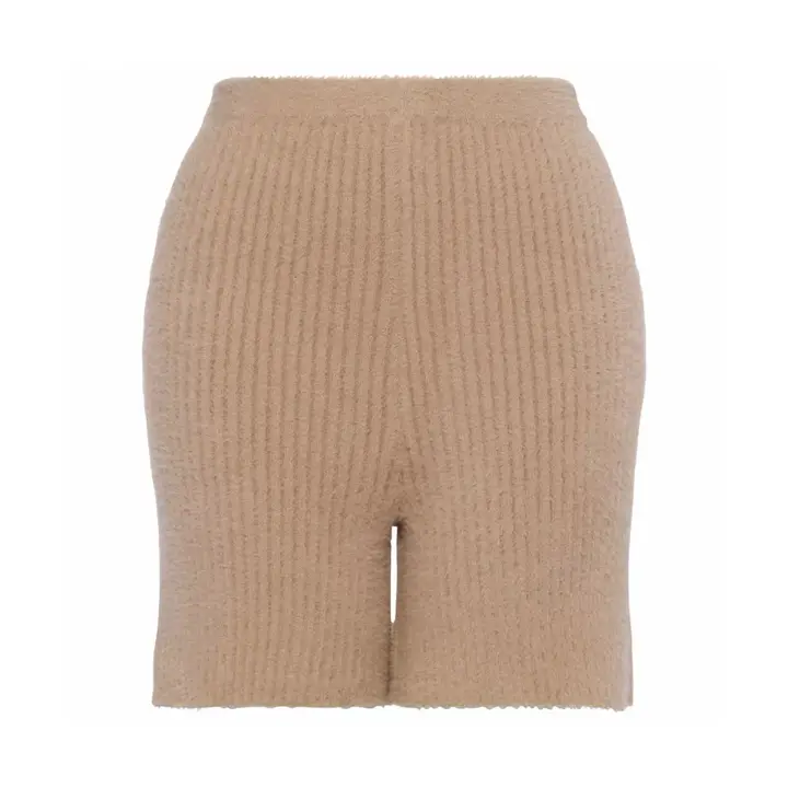 【SALE】スロギー ホームウェア 3分丈ニットパンツ, ブラウン, product image number 0