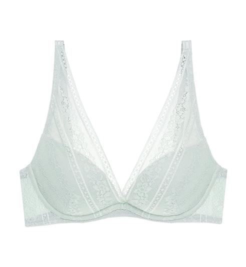 Triumph AQUA LUCKY WIRED PUSH UP BRA - Forest frost - Wired