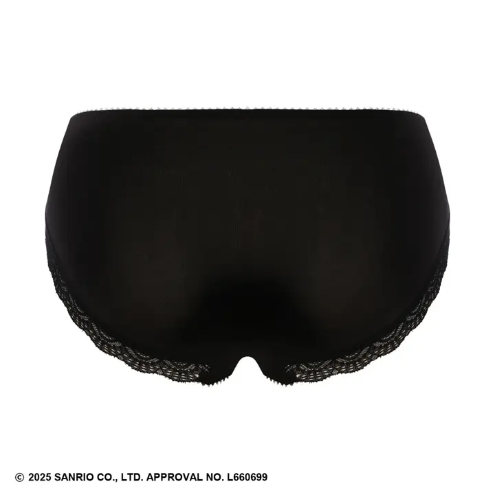 レギュラーショーツ マイメロディ♡クロミ &times; AMOSTYLE, ブラック, product image number 1