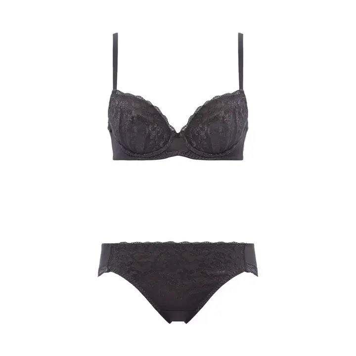 夢みるブラ(R) ライト ブラ＆ショーツセット ドリームデイリリー【一部カラーSALE】, グレー, product image number 1