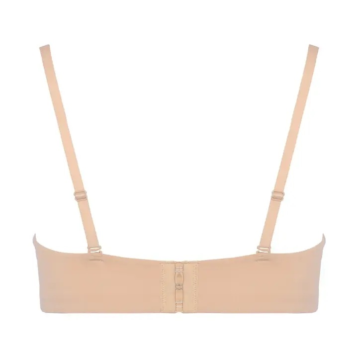 【SALE】ストラップレスハーフカップブラ(ストラップ取り外し可) シグネチャースムース, ベージュ, product image number 1