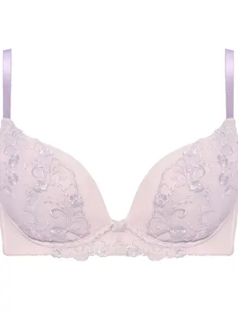 Daily AMOSTYLE 寄せブラ プチプラ ブラ＆ショーツセット クラシックフラワー