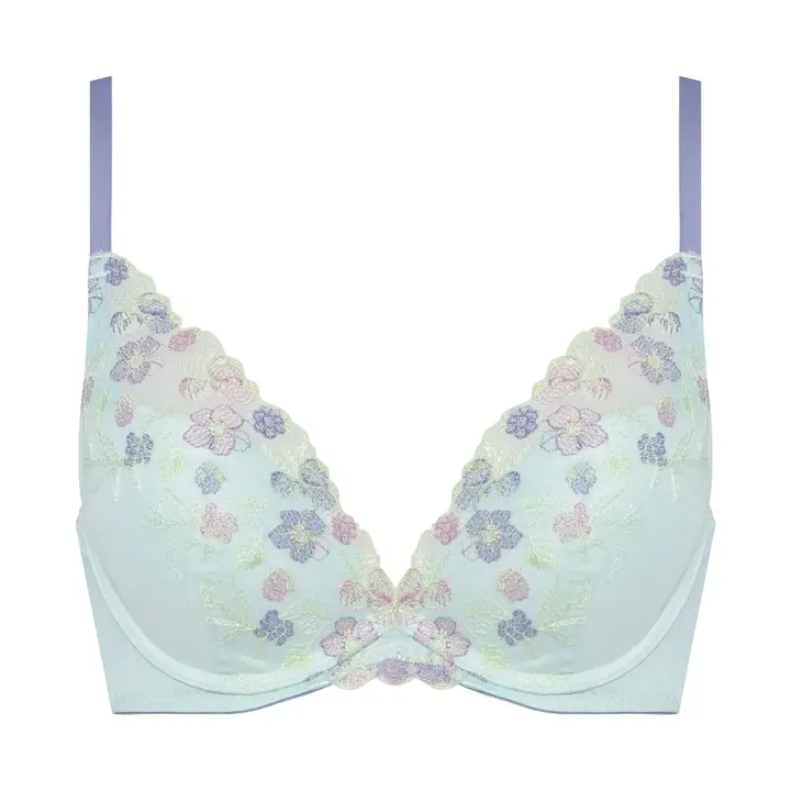 【SALE】夢みるブラ DeepV ブラジャー フレーバーウォーター, ブルー, product image number 0