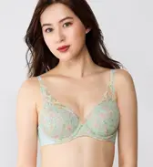 【SALE】秘めわざ628 ブラジャー, グリーン, model image number 0