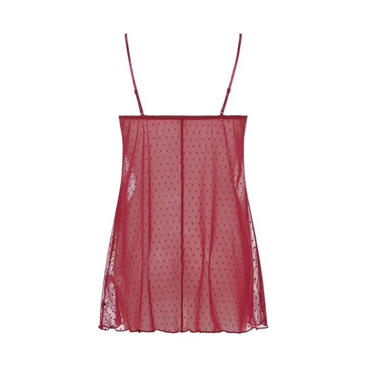 ロングキャミソール プレイフルローズ, レッド, product image number 1
