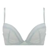 【SALE】エントリーコレクション 寄せブラ ブラ＆ショーツセット(モイスチャーフラワー), ブルー, product image number 0
