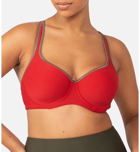 Triumph TRIACTION RACERBACK 2 PACK SPORTS BRA - Red dark combination - Sport