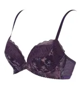 【SALE】きゅっと寄せブラ クワイエットガーデン, パープル, product image number 2