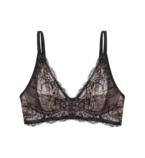 Triumph AMOURETTE CHARM LACE WIREFREE BRA - Black - Wirefree
