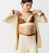 【SALE】エス バイ スロギー サンデーズ 前あきトップ, ベージュ, model image number 0