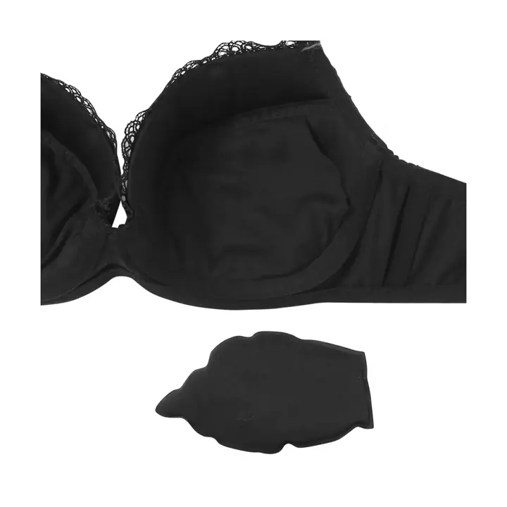 夢みるブラ ライト ブラジャー フローラルミスト, ブラック, product image number 3