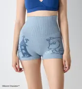 スロギーG073 ムーミン ハラマキ付きニットパンツ, ブルー, model image number 0