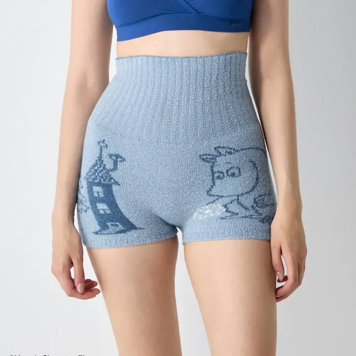 スロギーG073 ムーミン ハラマキ付きニットパンツ, ブルー, model image number 0