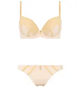 【SALE】エントリーコレクション 3/4カップブラ ブラ&ショーツセット（ロマンティック コルセット)【WEB・一部店舗限定】, ベージュ, product image number 1