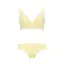 Daily AMOSTYLE 3/4カップブラ ブラ＆ショーツセット ウェーブラティス, イエロー, product image number 1