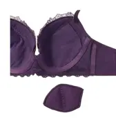 【SALE】【WEB限定】エントリーコレクション 背中すっきりブラ＆ショーツセット ビーラブドフラワー, パープル, product image number 4