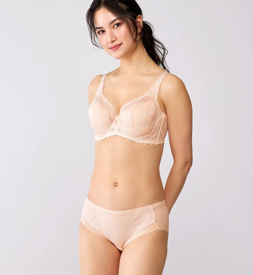 レッドレーベル バイ トリンプ0115 フルカップブラジャー(パッドなし)【一部カラーSALE】, オレンジ, model image number 2