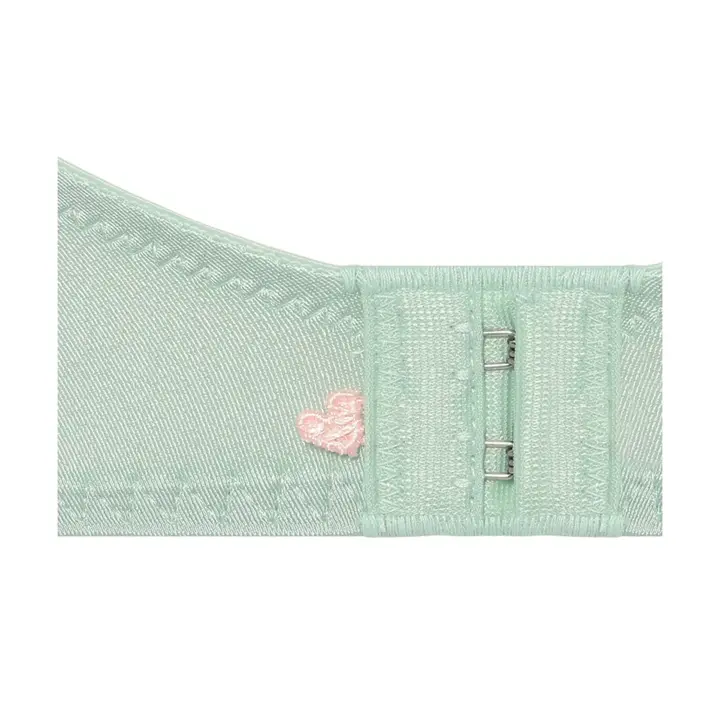 【SALE】夢みるブラ ノンワイヤー スリムライン ブラジャー レインボーベール, グリーン, product image number 5
