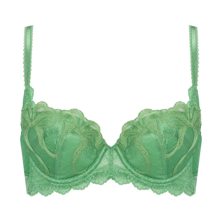 フロラーレ バイ トリンプ123 ブラジャー(パッドなし), グリーン, product image number 0