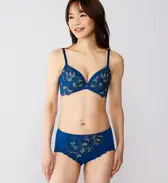 【SALE】レッドレーベル バイ トリンプ0119 はきこみ深めショーツ, ブルー, model image number 1